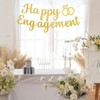Golden flash happy engagement banner, engagement banner decoration,DIY engagement flag
