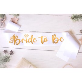 Chysoroanie Bride to be Sash for Wedding Shower Decorations ,Bachelorette Party Decorations ,Bridal Shower Gift,Bride Sash Bridal Shower Decorations
