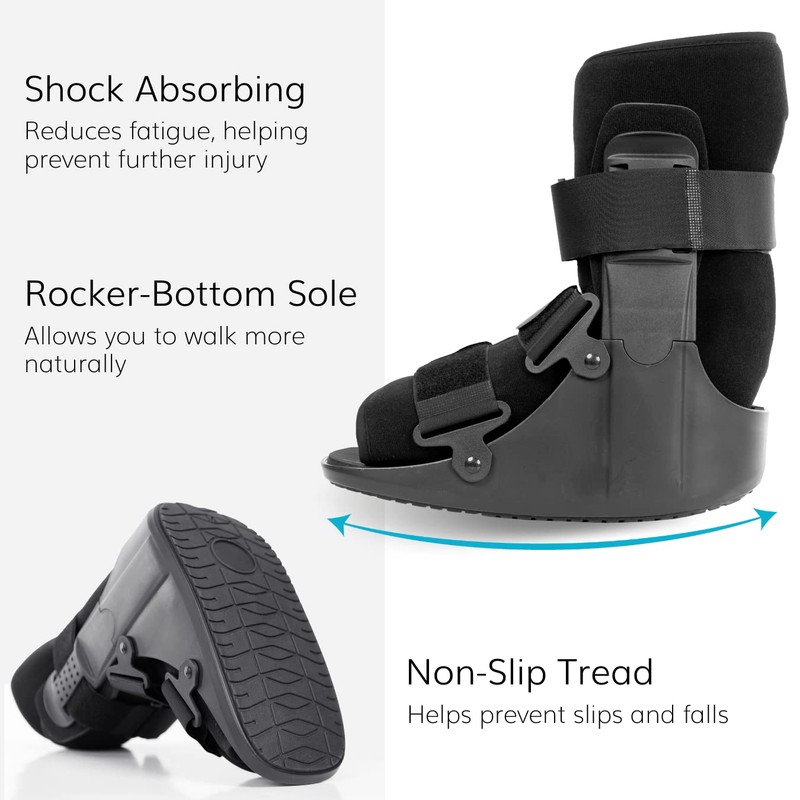 BraceAbility Short Walking Boot - Orthopedic Medical Walker Cast for