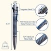 Cool Hand 5.35'' Titanium Alloy Bolt Action Pens, Ballpoint Ink