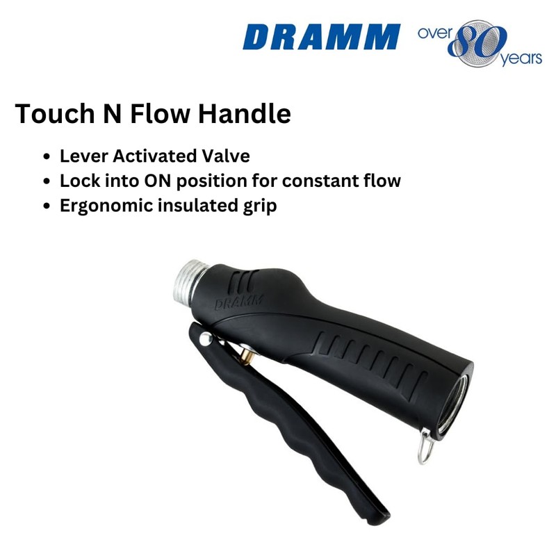 Dramm Touch-N-Flow Rain Wand – 30” Long, Green – Full