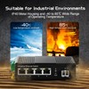 5 Port Gigabit PoE Industrial Switch, IEEE802.3af/at Ethernet, 1 SFP