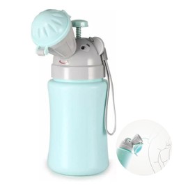 Urinario De Emergencia para Bebés De 500 Ml, Orinal Portátil Lavable para Niños, Orinal Higiénico A Prueba Fugas, Taza Entrenamiento para Niños Pequeños, para Viajes, Autos. ((Azul (niño)))