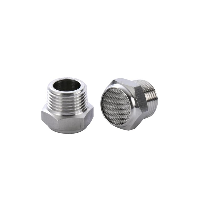 Pneumatic Silencer VA Stainless Steel 1/4 Inch Compressed Air Damper