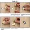 Sumnacon Safety Door Viewer,Solid Brass 220-degree Door Viewer/Peephole with Heavy