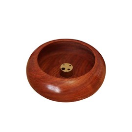 Wooden Incense Burner Bowl Incense Sticks Holder Ash Catchers for Home Office Club Yoga Teahouse