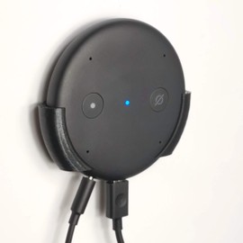 Echo Input Wall Bracket Wall Mount - STICK ON (Grey)