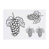 4 x 'Grapes with Leafs' Temporary Tattoos - Water Resistant,