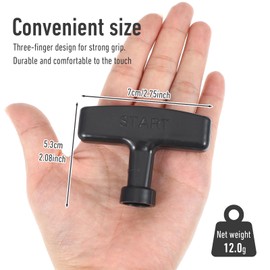 Psyqtsuary 2 Pcs Recoil Starter Pull Handle Engine Starter Handle Grip Black Recoil Starter Handle Generator Lawn Mower Trimmer Chain Saw Pull Handle for Chainsaws, Lawn Mower