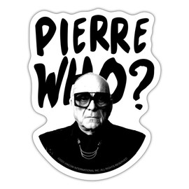 Spreadshirt Emily In Paris Pierre Who? Pierre Cadault Sticker 10 x 10 cm Matt White