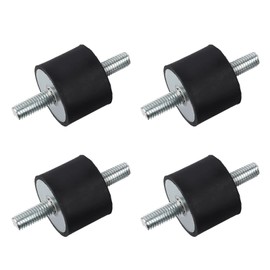 4 pieces M10 40 x 30 rubber shock absorber brackets, anti-vibration silent block, anti-shock absorber vibration damper, for diesel engines, air compressors