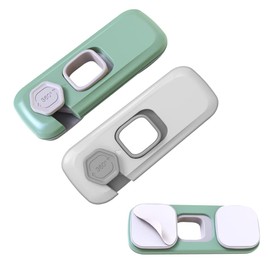 Baby Safety Locks - 2 Pcs Magnetic Child Safety Locks, Punch-Free Cabinet Lock, Child Safety Belt Lock for Cabinets, Drawers, Windows, and Doors