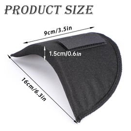 XNBTFK 4 Pair Shoulder Pads，2 Pairs Of Black And 2 Pairs Of White Shoulder Pads，Shoulder Pads For Women Clothes，Men'S Suit Shoulder Pads，uitable For Various Long Sleeved Clothing