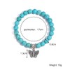 AMOR SPES 3pcs Turquoise Bead Bracelet Set for Women Men
