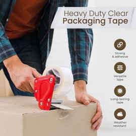 Abacus Range 4 Rolls Cellotape 24mm x 66m Clear Sticky Tape for Packaging, Gift Wrapping, School & Office – Fits Most Tape Dispensers