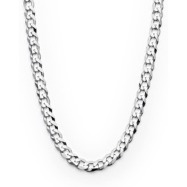 Metal Masters 3.5MM Sterling Silver Fine Curb Chain Necklace 20"