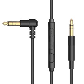 Cubilux Cable de Auriculares con Micrófono para Sony WH-1000XM5/XM4/XM3/XM2, WH-XB910N, WH-CH720N/CH710N, WH-H910N/900N, MDR-XB950B1/N1, Cable Aux de Repuesto 3.5mm a 3.5mm, 1.2m