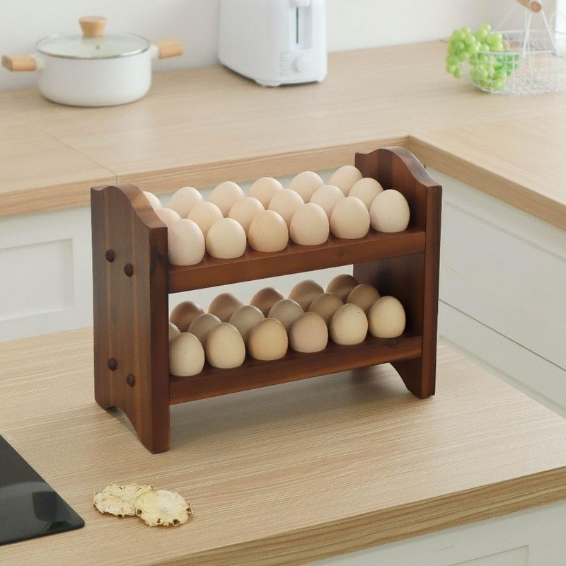 CONMEOCON Egg Holder Countertop, Egg Storage and Egg Container for