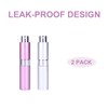 KAYZON Refillable Perfume Spray Bottle Atomizer for Travel, Portable Scent
