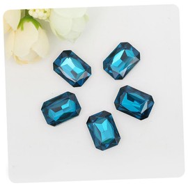 Healvian 100pcs Rhinestone Crystal Octagonal Drills Nail Art Decor DIY Jewelry Accessories