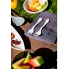 Eco Fork Open Stock, Bulk 12 Piece Set, White Reusable