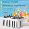 Dyna-Living Commercial Popsicle Molds 20PCS Flat Heads with Double-slot Stainless