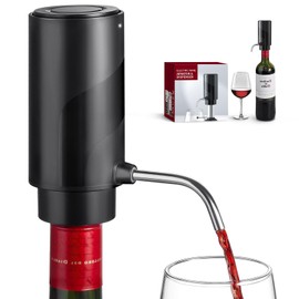 Electric Wine Decanter Aerator Dispenser: Automatic Wine Bottle Dispenser - One Button Smart Wine Decanter with USB Rechargeable - Wine Air Aerator Pourer Spout for Wine Lovers