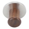 Wood Handle Coffee Tamper Stainless Steel Press Detachable Flat Base