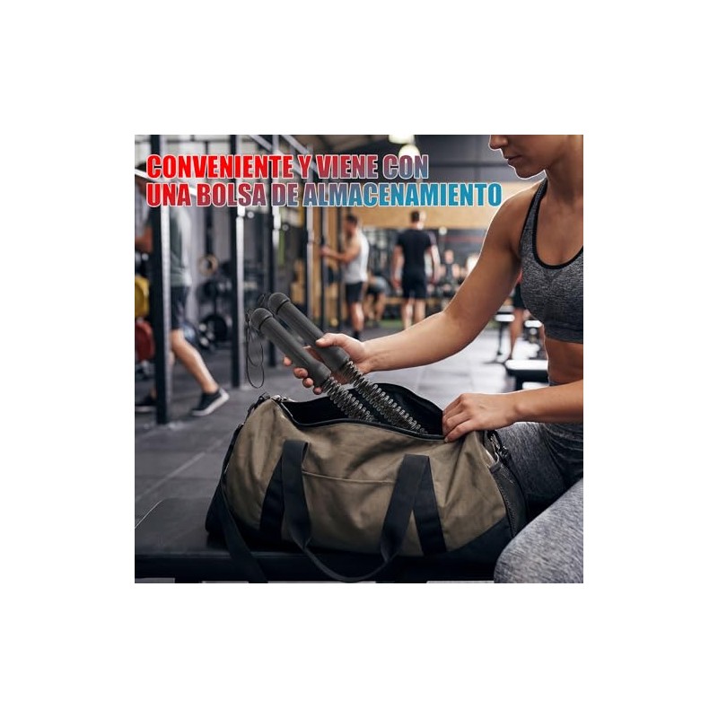 Weighted Cordless Battle Ropes,2PCS Cuerdas de Batalla sin Cuerda,Cuerda de