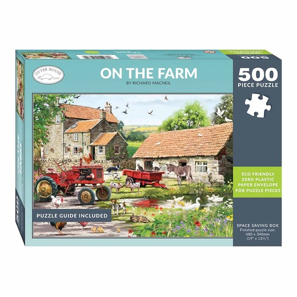 On the Farm (75369) - 500pc Jigsaw Puzzle by Otter