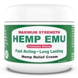 Hemp Emu Joint & Muscle Cream, 4 Oz.