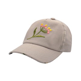 maximo Kids Girl-Cap Flower Lining Velcro Fastening UV 30, beige, 55