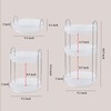 CESTATIVO Makeup Organizer for Vanity, 360° Rotating Bathroom Organizer Countertop,