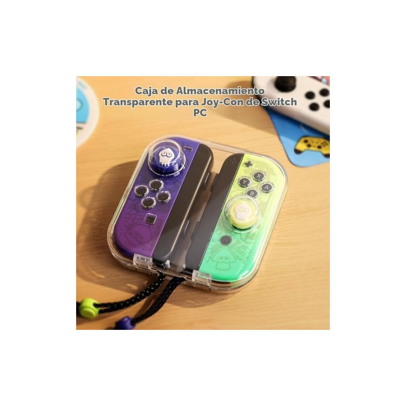 IINE Funda de Almacenamiento Transparente para Joypad, Caja Protectora Portátil