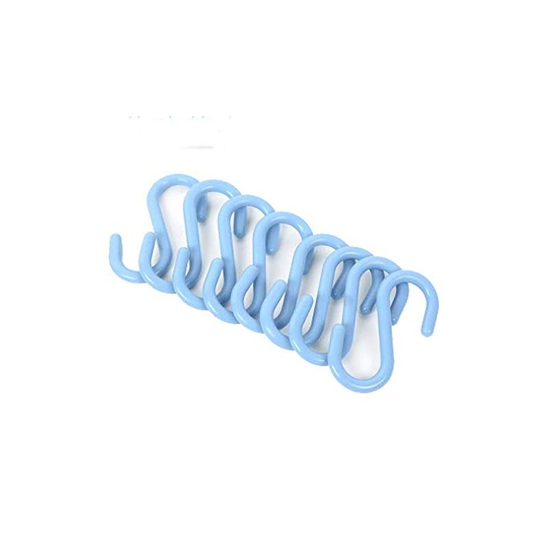 Dusenly 24pcs Colorful Plastic S Shaped Hook Hanger S Hanging