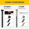 (10Sets) 5/16" x 4" Hex Head Lag Bolts, Heavy Duty