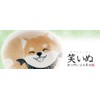 Kanese DG-008 Laughing Inu Lightweight Rice Bowl, Brown