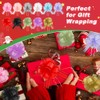 Large Pull Bows, 6 Inches Pink Christmas Bows, 8 PCS