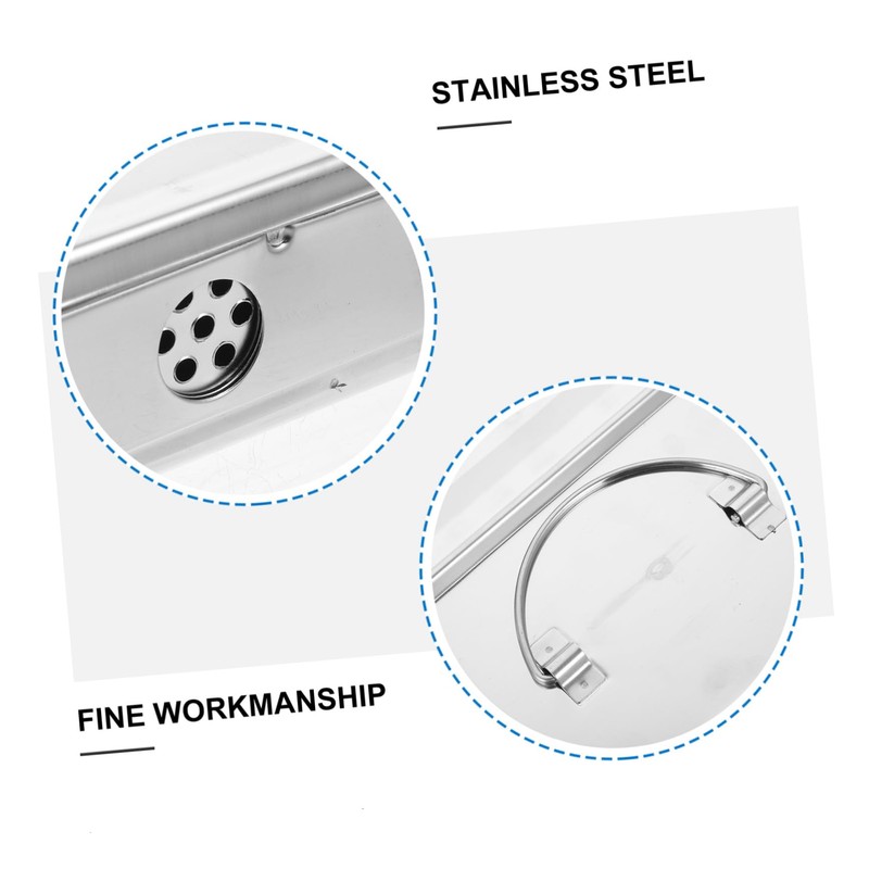 FRCOLOR High Temperature Sterilization Box Leakproof Square Plate Lid Easy