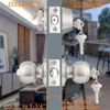 Probrico 6 Pack-Front Door Entry Knobs and Deadbolt Combination Set,keyed
