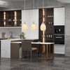 Glassland Pendant Lighting, 1 Light Mini Pendant Light in Brushed