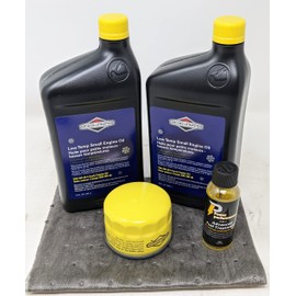 Briggs and Stratton 5W-30 Cold Weather Oil Change Kit with 696854 Filter and Fuel Treament