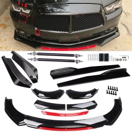 Unbranded For 2006-2014 Dodge Charger Front Bumper Lip Chin Splitter /Side Skirt /Rear Lip