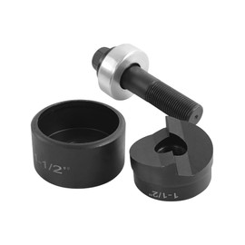 AMZCNC 1-1/2" Conduit Hole Size Knockout Punch Unit with Manual Draw Stud – (1.95" – Actual Hole Size)