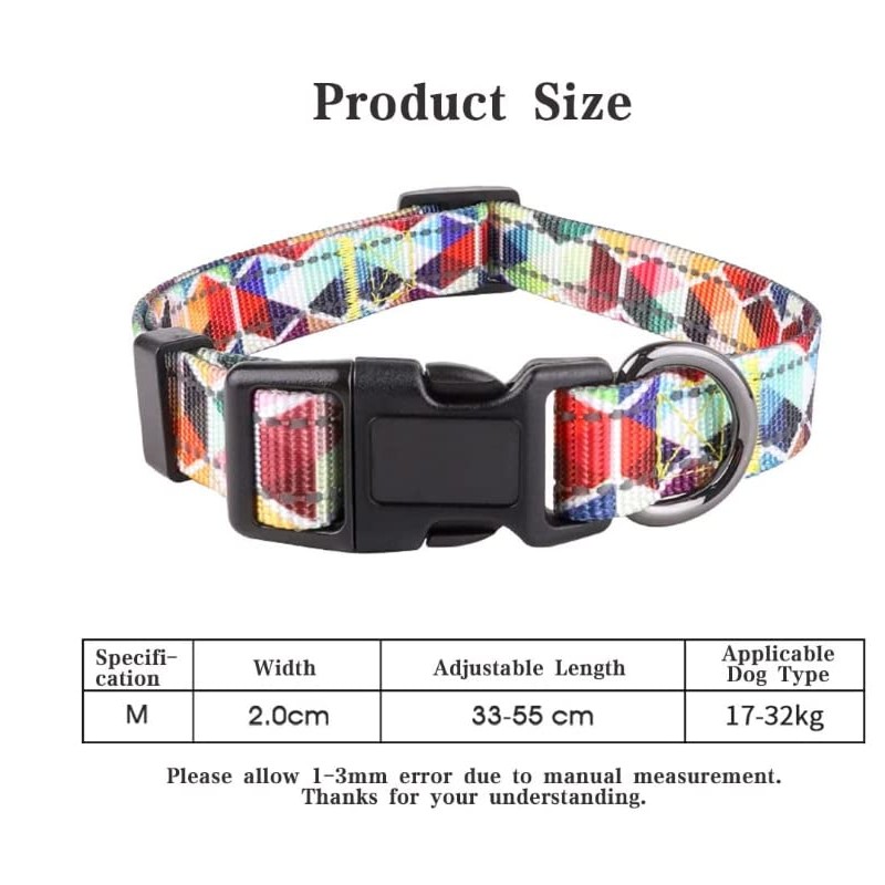 Cosyhomelondon adjustableCollar with Patternsa and reflective lines, Soft Comfy Pet