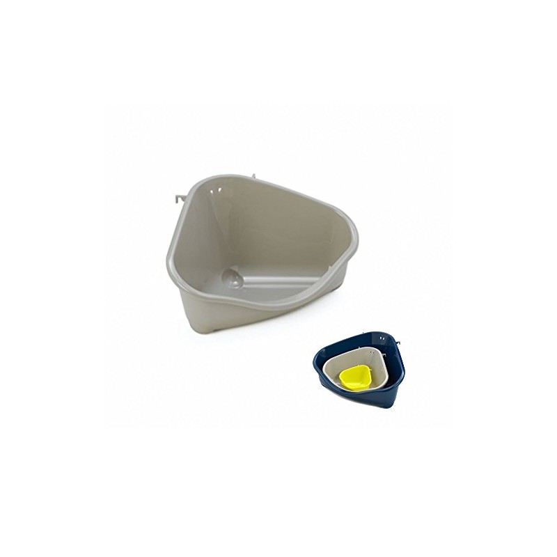 MODERNA Corner Litter Pan Warm Grey 35cm
