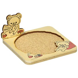 Nagano Factory Rilakkuma Coaster with Ornament Rilakkuma Casual Red RK580R H50 x W95 D 95mm