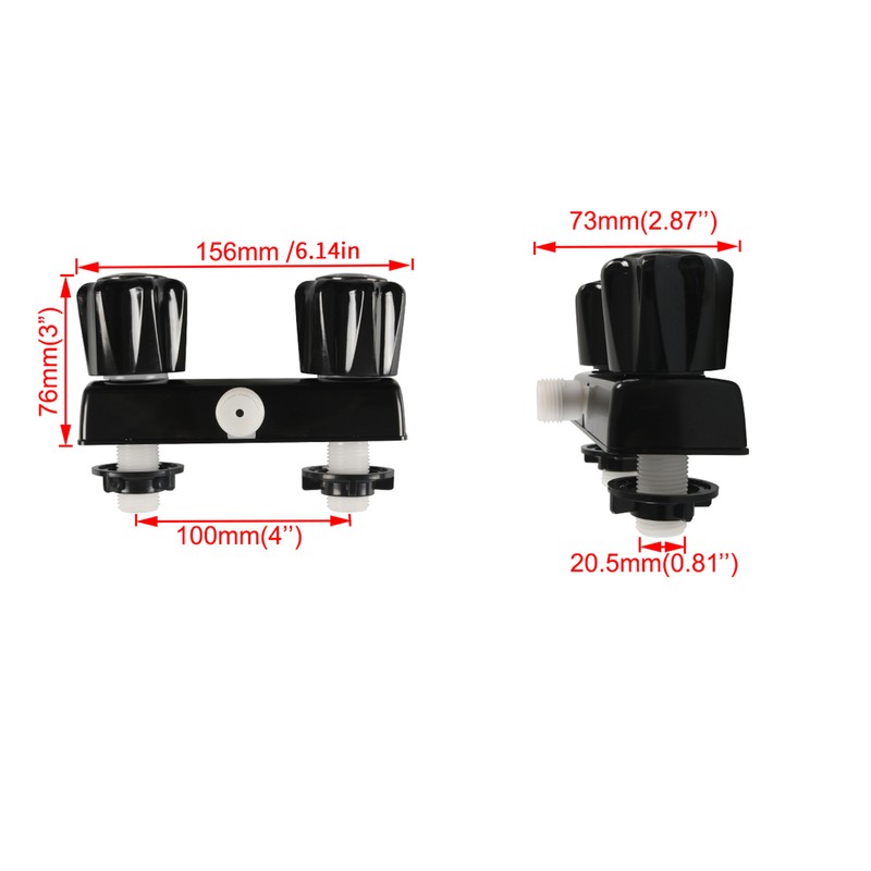 RV Shower Faucet RV Shower Valve Diverter 4” Bathroom Shower