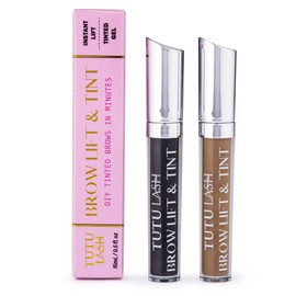 2 in 1 Tinted Brow Lifting Eyebrow Gel - Sculpt your brows with colour - Smudge-Proof - Transfer-Proof - lasts for days - Waterproof - Brow Lamination Brow Gel Tutu Lash (Light Brunette/Blond)
