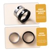 COHEALI 2sets Yin Ring Set Couples Ring for Him and